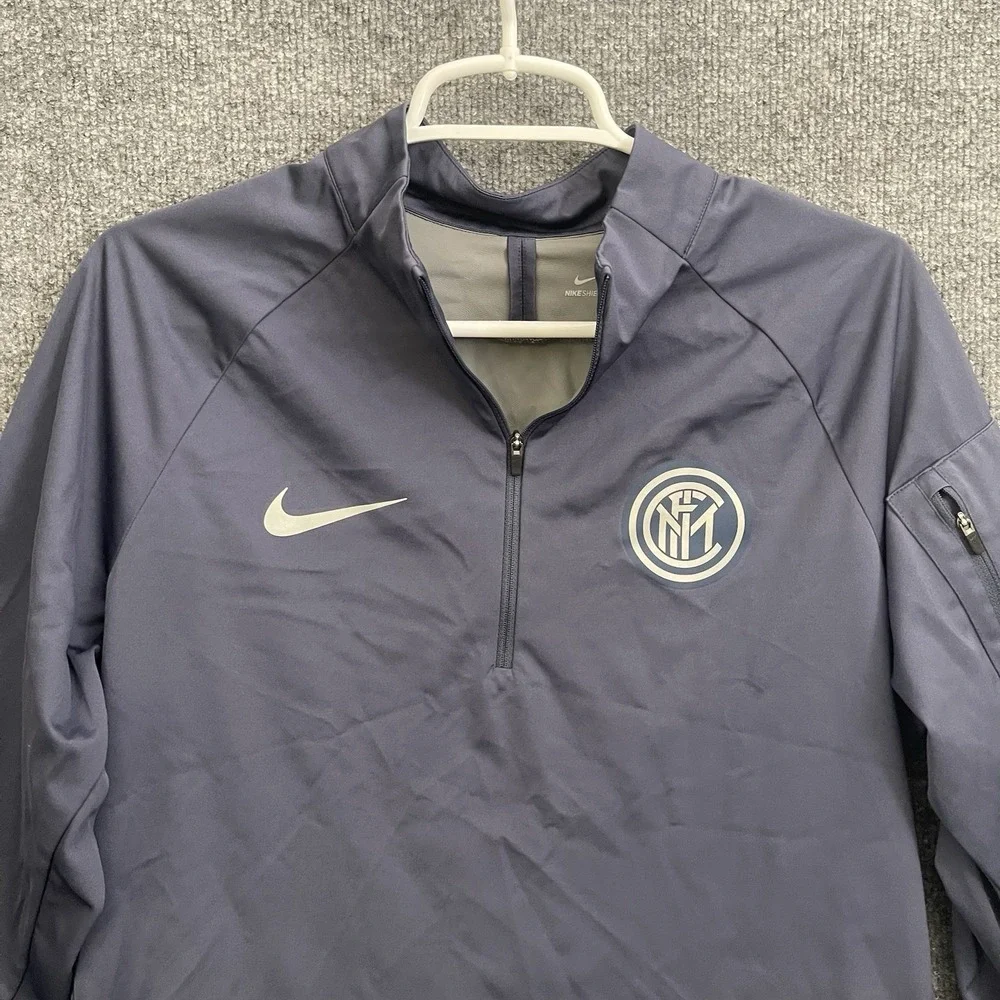Inter Milan Internazionale Football Nike Shield Jacket Mens Sz M Pullover